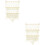 2Pcs Handmade White Macrame Storage Hammock Wall Shelf for Bedroom 8