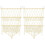 2Pcs Handmade White Macrame Storage Hammock Wall Shelf for Bedroom 4