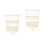 2Pcs Handmade White Macrame Storage Hammock Wall Shelf for Bedroom 6
