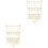 2Pcs Handmade White Macrame Storage Hammock Wall Shelf for Bedroom 5