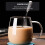 2 Pack Glass Water Cup Juice Mug Plain White Mugs Drinking Cups Clear 7