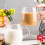 2 Pack Glass Water Cup Juice Mug Plain White Mugs Drinking Cups Clear 5