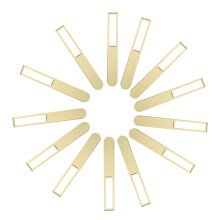 40Stk Wiederverwendbare Goldene Eisstiele Für DIY Projekte