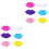 12Pièces Jupes Ballet Kids Chiffon Colorées Pour Danse Active 3