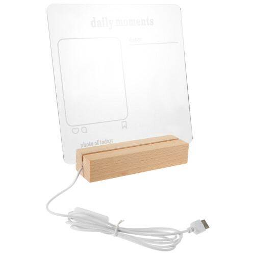 5pcs Lighted Dry Erase Board Erasable Acrylic 2