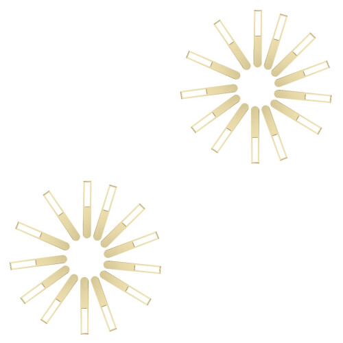 40Stk Wiederverwendbare Goldene Eisstiele Für DIY Projekte 2