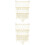 2Pcs Handmade White Macrame Storage Hammock Wall Shelf for Bedroom 7