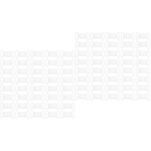 200Pcs White Plastic Breakaway Clasps for Lanyards DIY Connector Clips 2