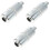 3 Pieces Universal Motorcycle Exhaust Threaded Small Engine Muffler 6
