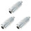 3 Pieces Universal Motorcycle Exhaust Threaded Small Engine Muffler 5