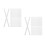 80Pcs White Glue Strips with Mesh Binding for Office Documents 4