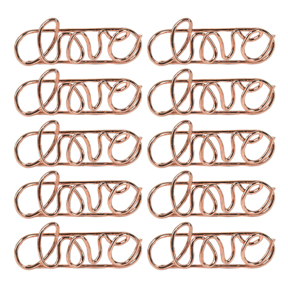 30Pcs School Paper Clips Golden Metal Cartoon Animal Design For Photos 3624153557838
