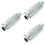 3 Pieces Universal Motorcycle Exhaust Threaded Small Engine Muffler 9