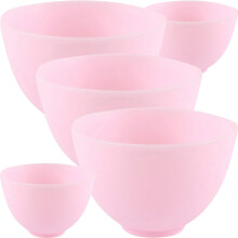 15Stk Silikon Schüssel Für DIY Gesichtsmasken, Rosa, Wiederverwendbar