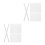 80Pcs White Glue Strips with Mesh Binding for Office Documents 7