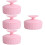 4Pcs Pink Silicone Brush Cleaner Mats Durable Makeup Use 8