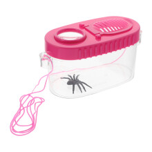 10Pcs Portable Pink Magnifying Insect Containers with Airflow for Kids