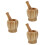 3Pcs Household Yellow Bamboo Garlic Masher Kitchen Tool 6