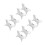 8Pcs White Ceramic Milk Container Sauce Jug for Coffee Serving 8