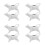 8Pcs White Ceramic Milk Container Sauce Jug for Coffee Serving 3