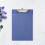 6Pcs Dark Blue Plastic Profile Clipboard with Smooth Edges for Writing 6