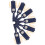 4Sets PU Golfing Tee Organizer Blue Holder for Golfer 1