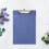 6Pcs Dark Blue Plastic Profile Clipboard with Smooth Edges for Writing 4