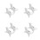 8Pcs White Ceramic Milk Container Sauce Jug for Coffee Serving 2