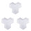 3Pcs Reusable Plastic Path Mold White Maple Leaf DIY Cement Paving 2