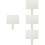 4Pcs Students Dry Erase Paddles White Handheld Double Sided Boards 7