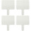 4Pcs Students Dry Erase Paddles White Handheld Double Sided Boards 6