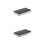 2Pcs High-Strength Black Box Aluminum Alloy PU 3