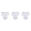 3Pcs Reusable Plastic Path Mold White Maple Leaf DIY Cement Paving 3