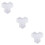 3Pcs Reusable Plastic Path Mold White Maple Leaf DIY Cement Paving 7