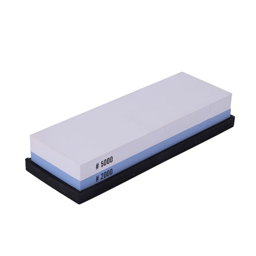 2Pcs White Corundum Double-Sided Sharpening Stone for Home Kitchen