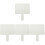 4Pcs Students Dry Erase Paddles White Handheld Double Sided Boards 4