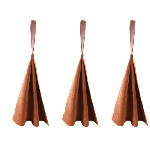 3Pcs Light Brown Pet Bite Cloth Durable Dog Training Toy for Exercise 1