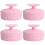 4Pcs Pink Silicone Brush Cleaner Mats Durable Makeup Use 6