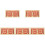 5Sets Red Interhemispheric Training Toy Wooden Kids Educational 4