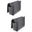 2Pcs Felt Bag Dark Grey Bedside Organizer for Neat Storage 6