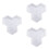 3Pcs Reusable Plastic Path Mold White Maple Leaf DIY Cement Paving 5