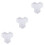 3Pcs Reusable Plastic Path Mold White Maple Leaf DIY Cement Paving 4