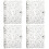 4Pcs Transparent Decorative Binder Covers for School and Office 4