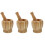 3Pcs Household Yellow Bamboo Garlic Masher Kitchen Tool 4