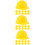 30Pcs Creative Yellow Mini Safety Plastic Doll Accessories 5