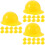 30Pcs Creative Yellow Mini Safety Plastic Doll Accessories 7