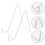 2St Minimalistische Witte Metaal Plate Displayhouder Voor 11