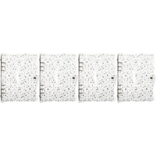 4Pcs Transparent Decorative Binder Covers for School and Office 2