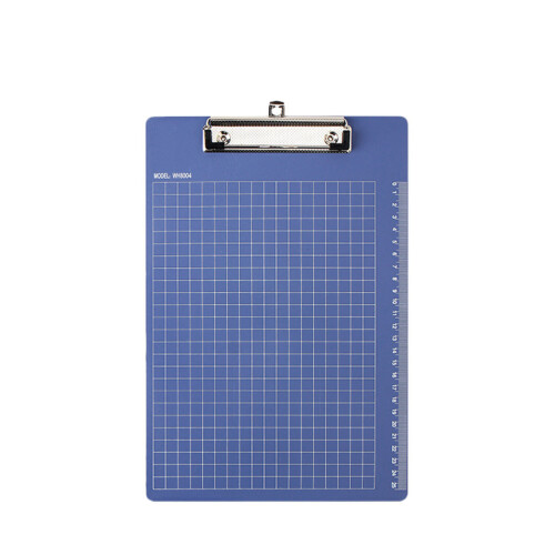 6Pcs Dark Blue Plastic Profile Clipboard with Smooth Edges for Writing 2
