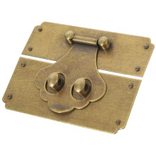 3Pcs Brass Hasp Latch Golden Vintage Decorative Jewelry Box Hardware